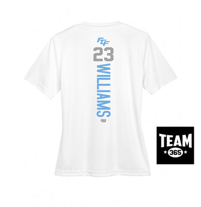 Team 365 TT11W Women's Zone Performance T-Shirt - FCF Flight Baseball Blue