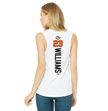 Bella + Canvas B6003 Women's Jersey Muscle Tank - FCF Flight Baseball