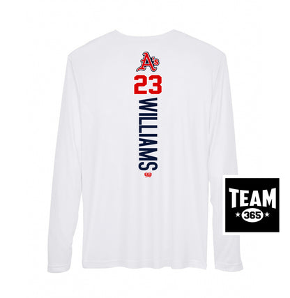 Team 365 Youth & Men's Zone Performance Long-Sleeve T-Shirt - Little Rock A's Baseball