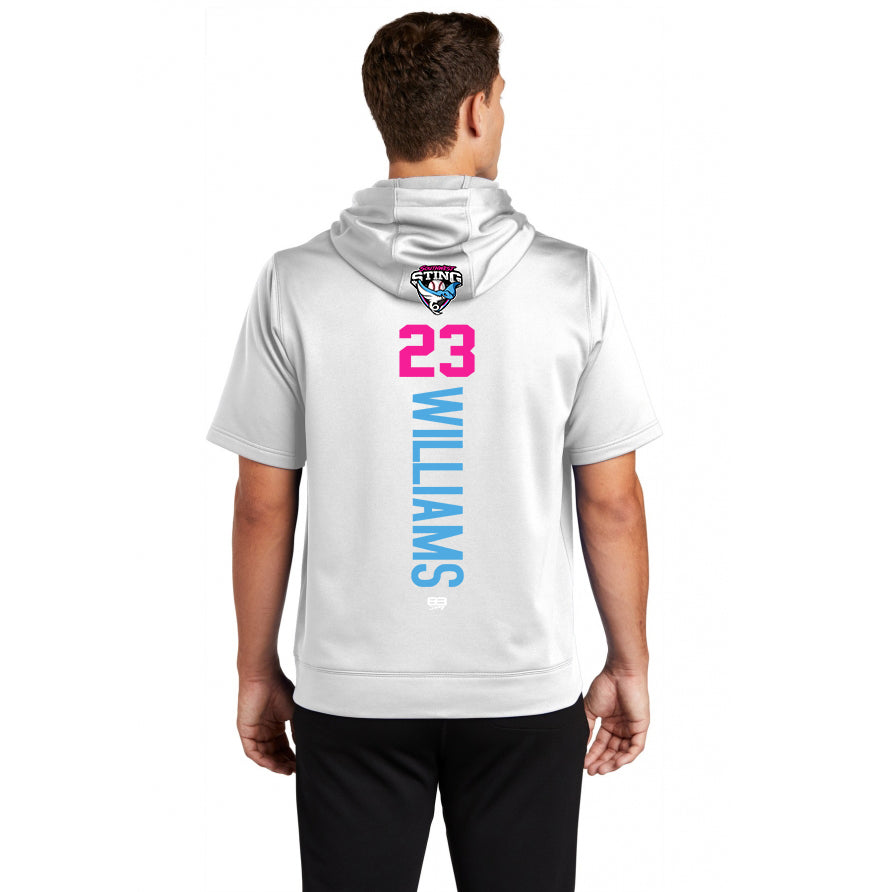 Sport-Tek Sport-Wick Fleece Short Sleeve Hooded Pullover ST251 - Southwest Sting Baseball