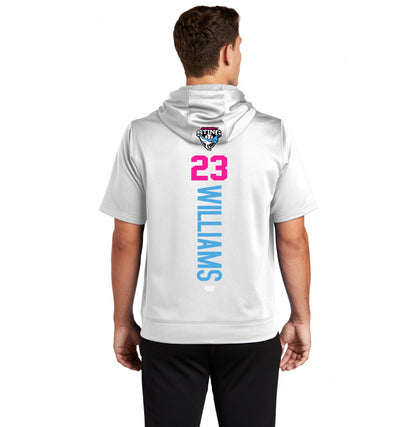 Sport-Tek Sport-Wick Fleece Short Sleeve Hooded Pullover ST251 - Southwest Sting Baseball