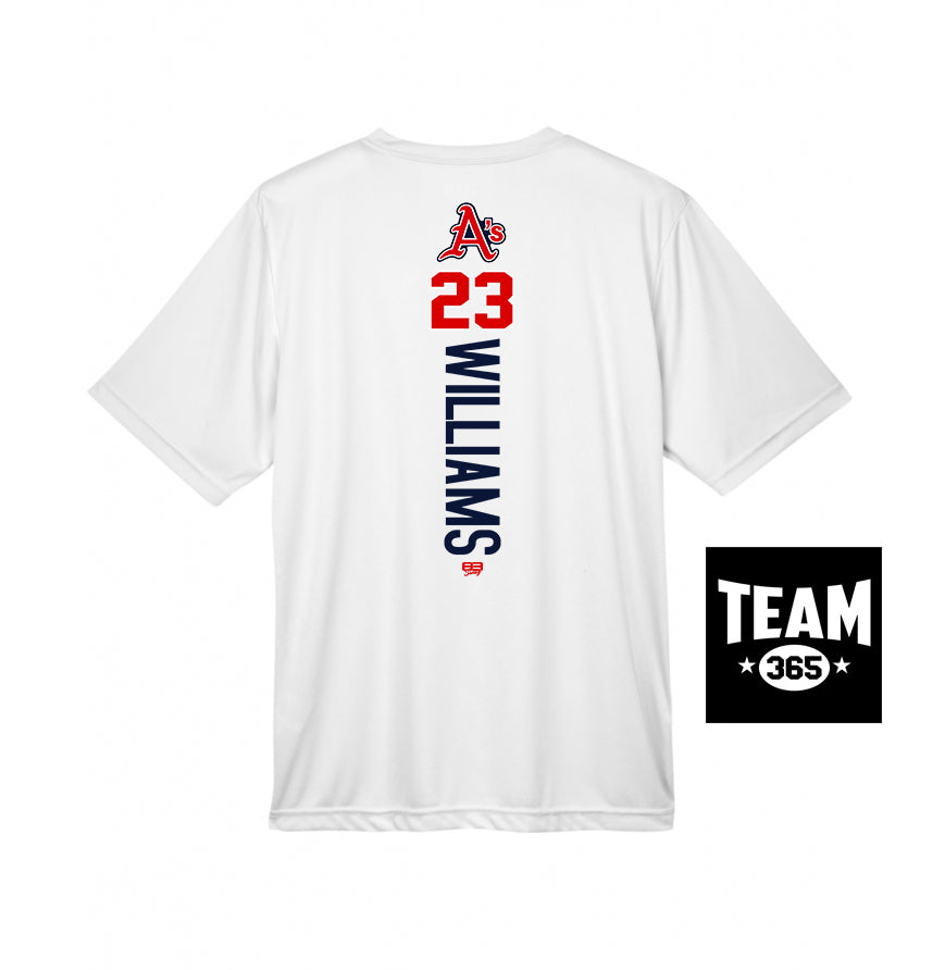 Team 365 Youth & Men's Zone Performance T-Shirt - Little Rock A's Baseball