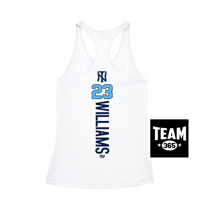 Team 365 TT11WRC Women's Zone Performance Racerback Tank - Top Notch Baseball