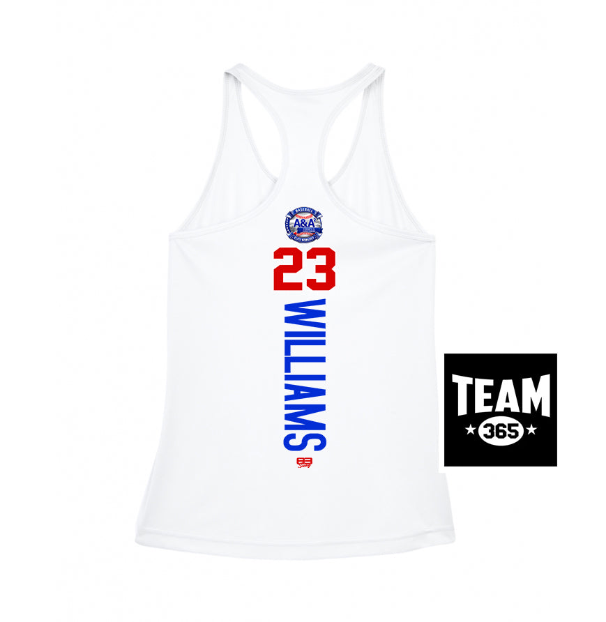 Team 365 TT11WRC Women's Zone Performance Racerback Tank - A&A Baseball Elite