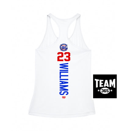 Team 365 TT11WRC Women's Zone Performance Racerback Tank - A&A Baseball Elite