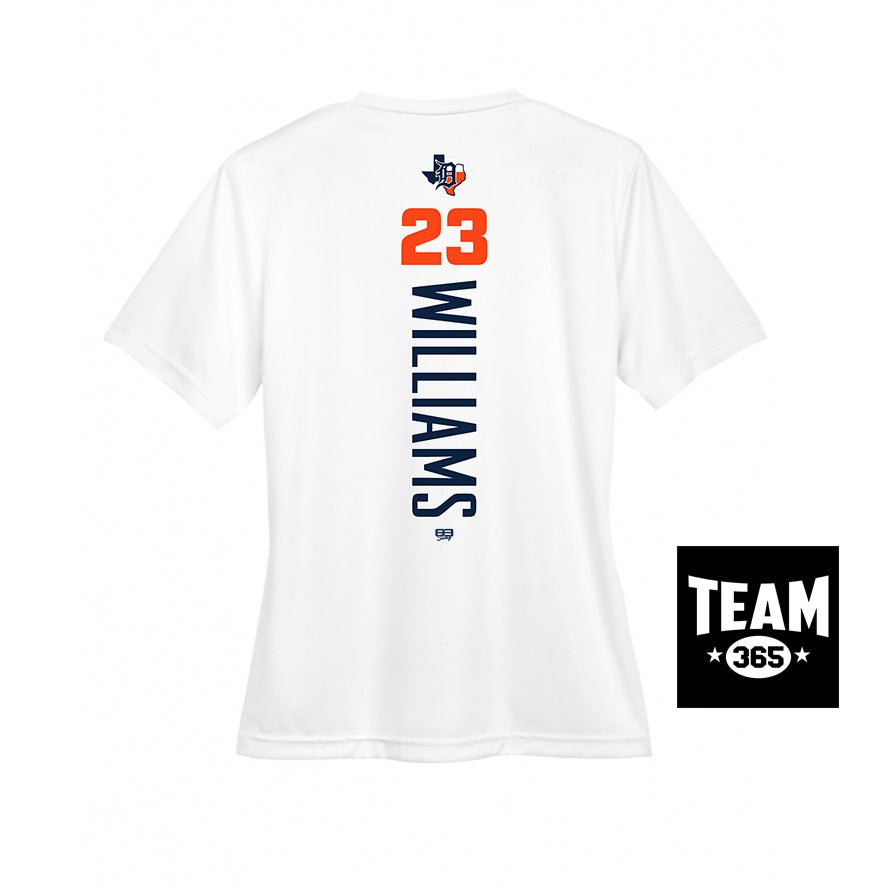 Team 365 TT11W Women's Zone Performance T-Shirt - Dallas Tigers Baseball