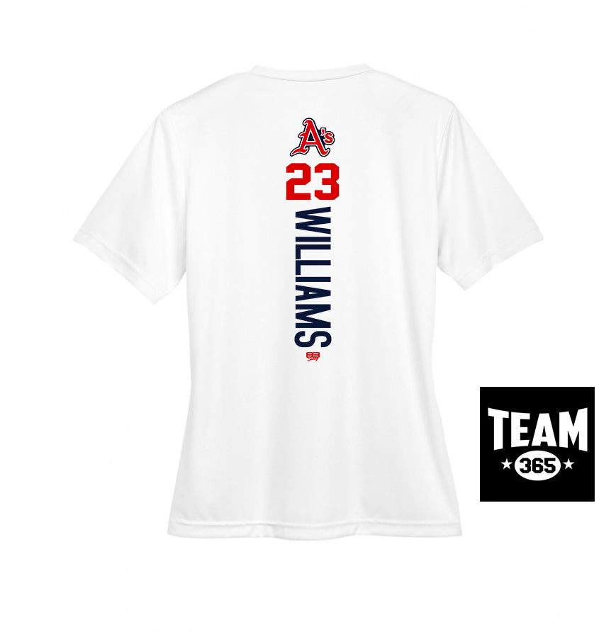 Team 365 TT11W Women's Zone Performance T-Shirt - Little Rock A's Baseball