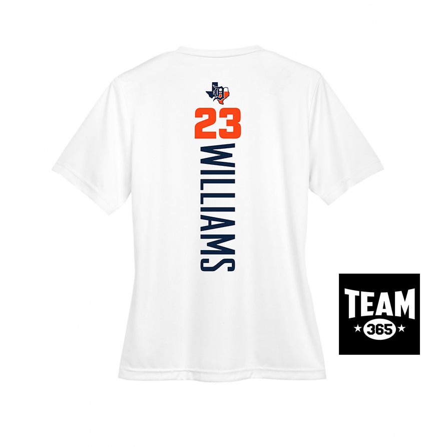 Team 365 TT11W Women's Zone Performance T-Shirt - Dallas Tigers Baseball