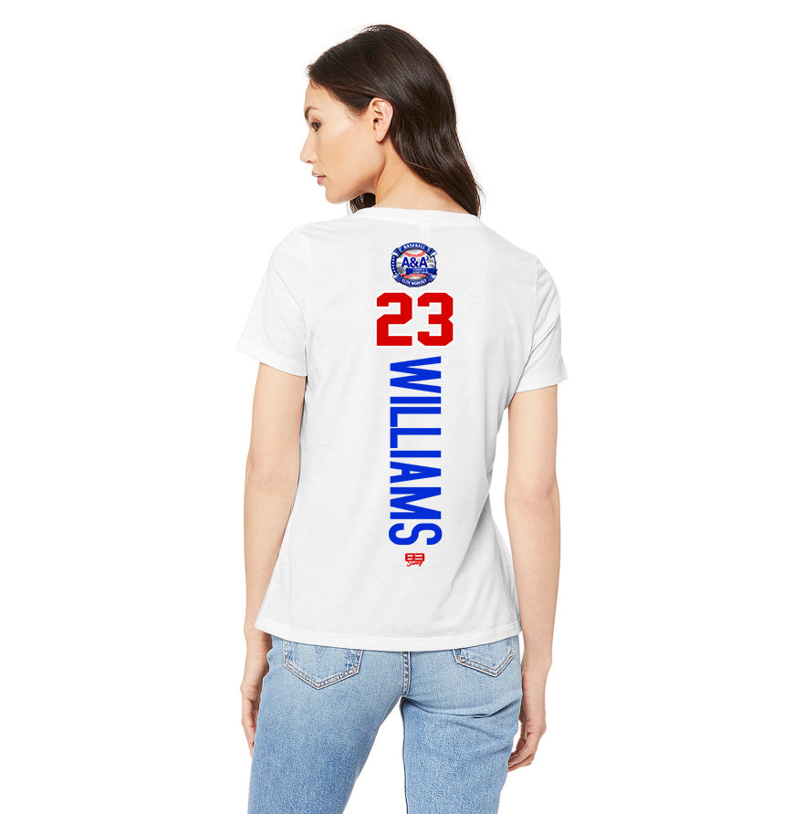 Bella + Canvas 6415 Ladies' Relaxed Triblend V-Neck T-Shirt - A&A Baseball Elite