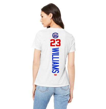 Bella + Canvas 6415 Ladies' Relaxed Triblend V-Neck T-Shirt - A&A Baseball Elite