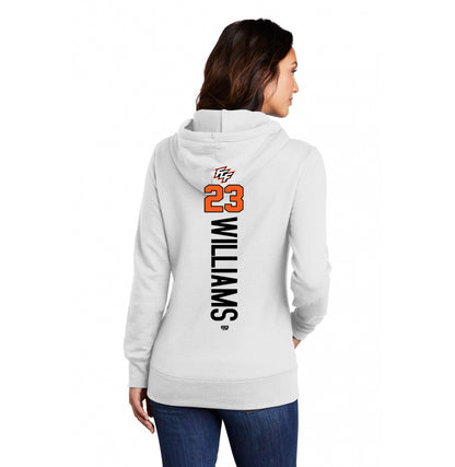 Port & Company Women's Core Fleece Pullover Hooded Sweatshirt LPC78H - FCF Flight Baseball