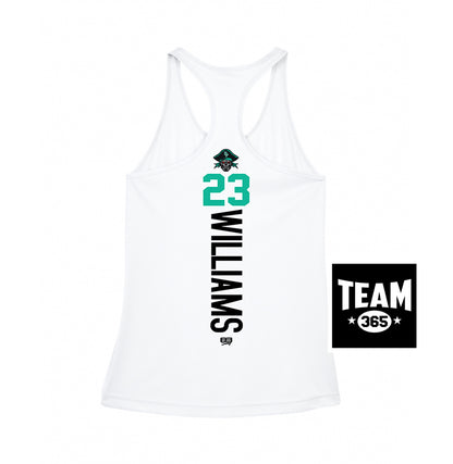 Team 365 TT11WRC Women's Zone Performance Racerback Tank - South Florida Pirates