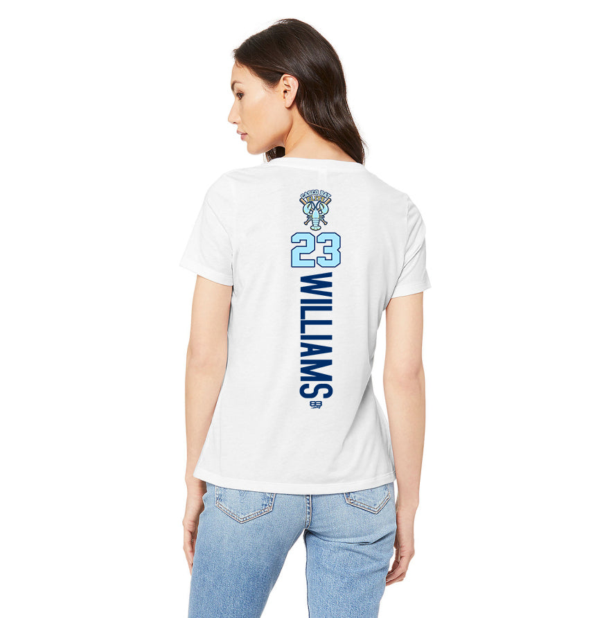 Bella + Canvas 6415 Ladies' Relaxed Triblend V-Neck T-Shirt - Casco Bay Elite Baseball