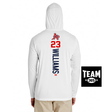 Team 365 Youth & Men's Zone Performance Hoodie - Little Rock A's Baseball