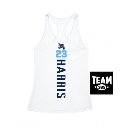 APEX Team 365 TT11WRC Women's Zone Performance Racerback Tank - FCA Blueclaws Baseball