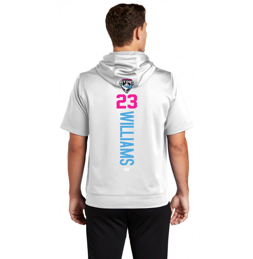 Sport-Tek Sport-Wick Fleece Short Sleeve Hooded Pullover ST251 - Southwest Sting Baseball
