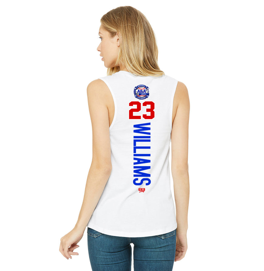 Bella + Canvas B6003 Women's Jersey Muscle Tank - A&A Baseball Elite