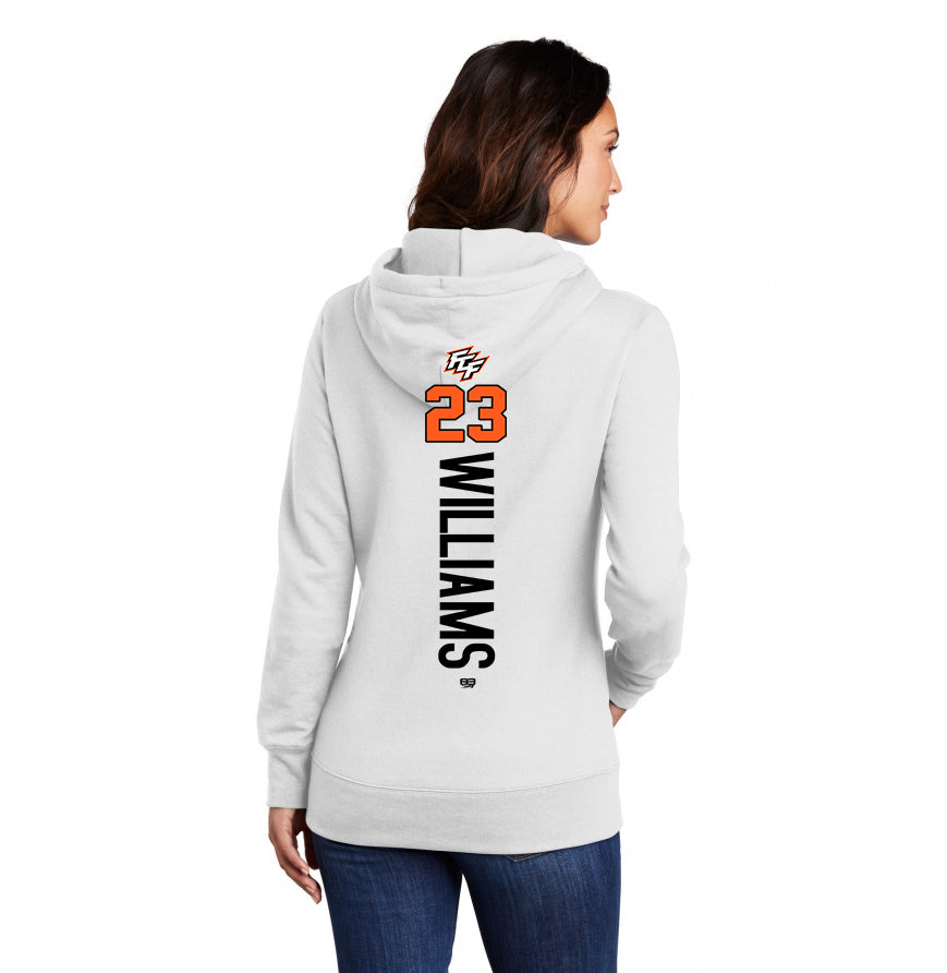 Port & Company Women's Core Fleece Pullover Hooded Sweatshirt LPC78H - FCF Flight Baseball