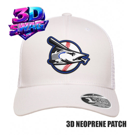 JAX BEACH - 3D PATCH TEAM HATS - Flexfit 110M Mesh Hat