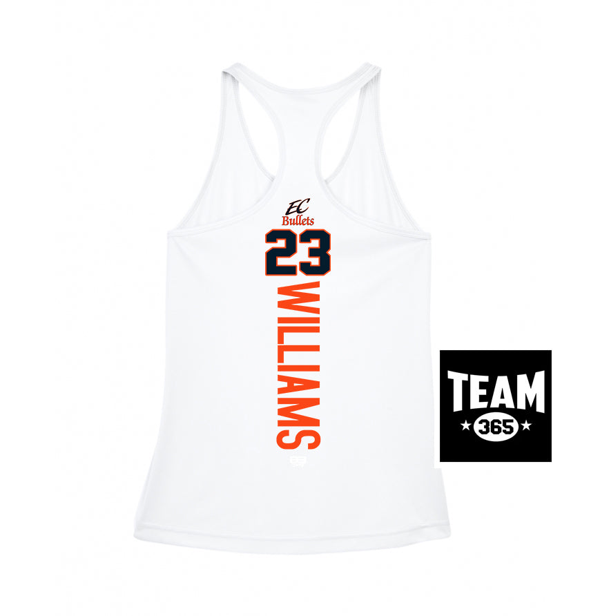 Team 365 TT11WRC Women's Zone Performance Racerback Tank - EC Bullets Softball
