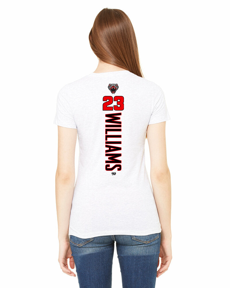 Bella + Canvas 6004 Women's The Favorite T-Shirt - Black Creek Cottonmouths