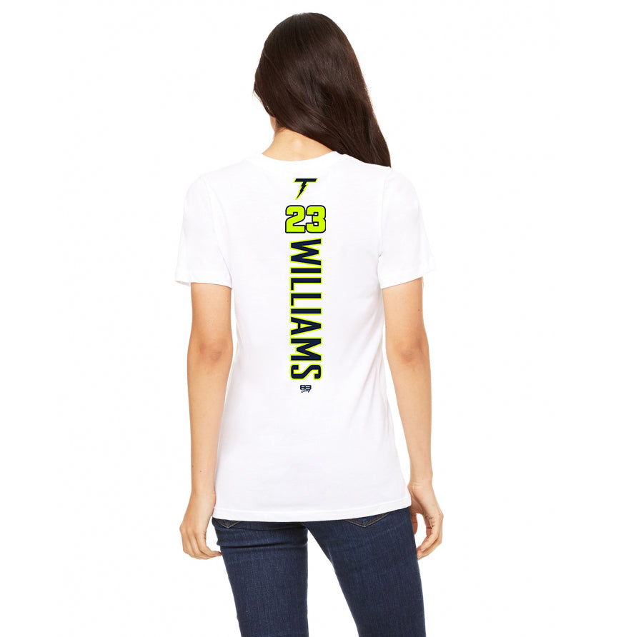 Bella + Canvas B6400 Women's Relaxed Jersey Short-Sleeve T-Shirt - Ponte Vedra Thunder Baseball