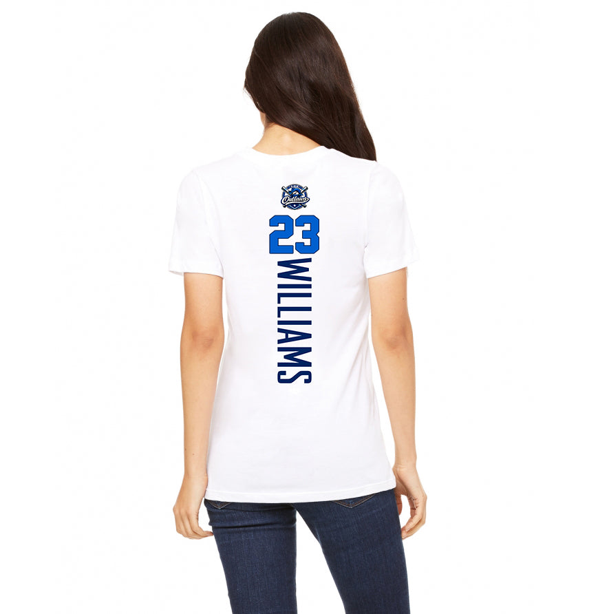 Bella + Canvas B6400 Women's Relaxed Jersey Short-Sleeve T-Shirt - LBK Outlaws Baseball