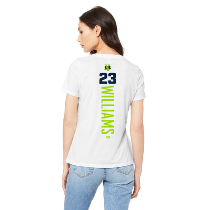 Bella + Canvas 6415 Ladies' Relaxed Triblend V-Neck T-Shirt - VB Bombers Baseball