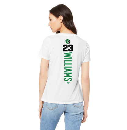 Bella + Canvas 6415 Ladies' Relaxed Triblend V-Neck T-Shirt - Hopatcong Warriors Football