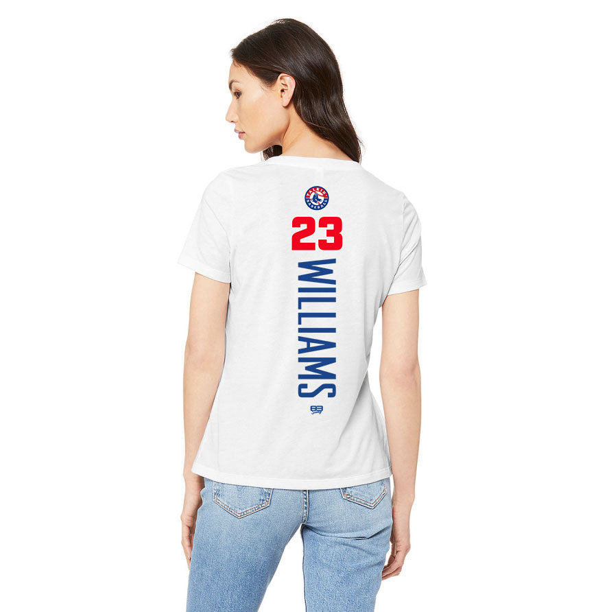 Bella + Canvas 6415 Ladies' Relaxed Triblend V-Neck T-Shirt - Talkin' Baseball