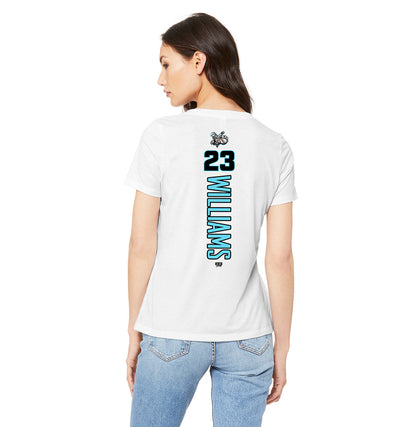 Bella + Canvas 6415 Ladies' Relaxed Triblend V-Neck T-Shirt - Knights Baseball
