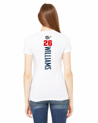Bella + Canvas 6004 Women's The Favorite T-Shirt - Bloomingdale Bulldogs Baseball