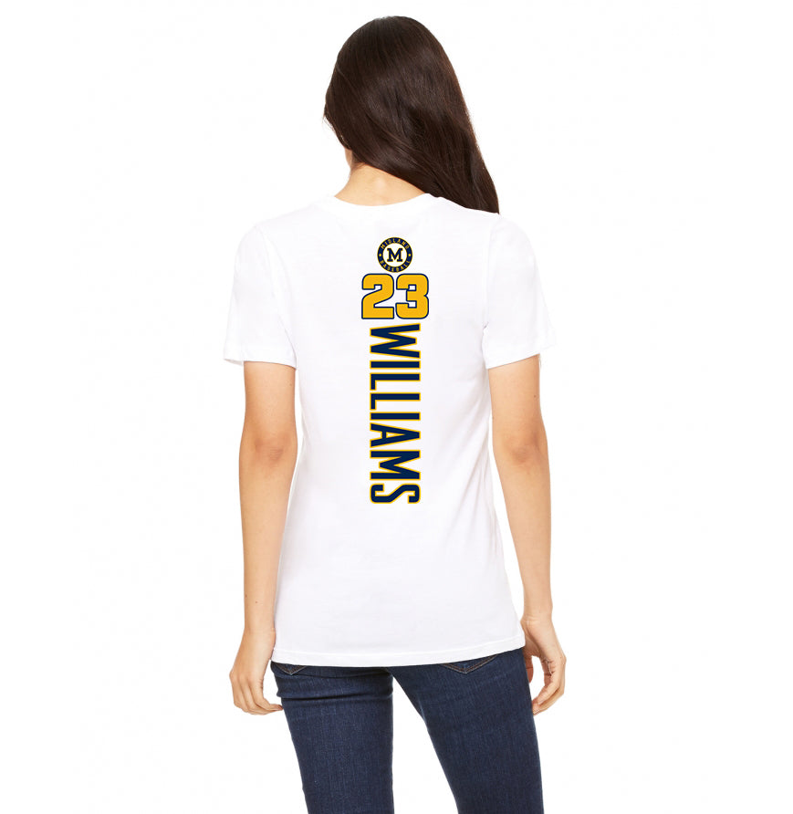 Bella + Canvas B6400 Women's Relaxed Jersey Short-Sleeve T-Shirt - Midland Baseball