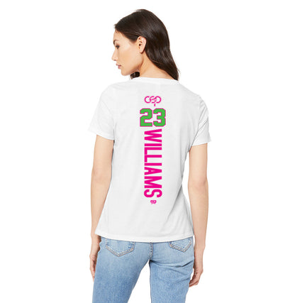 Bella + Canvas 6415 Ladies' Relaxed Triblend V-Neck T-Shirt - OSP Gorilla Queens Softball