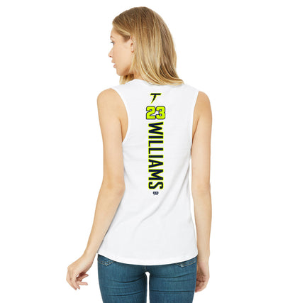 Bella + Canvas B6003 Women's Jersey Muscle Tank - Ponte Vedra Thunder Baseball
