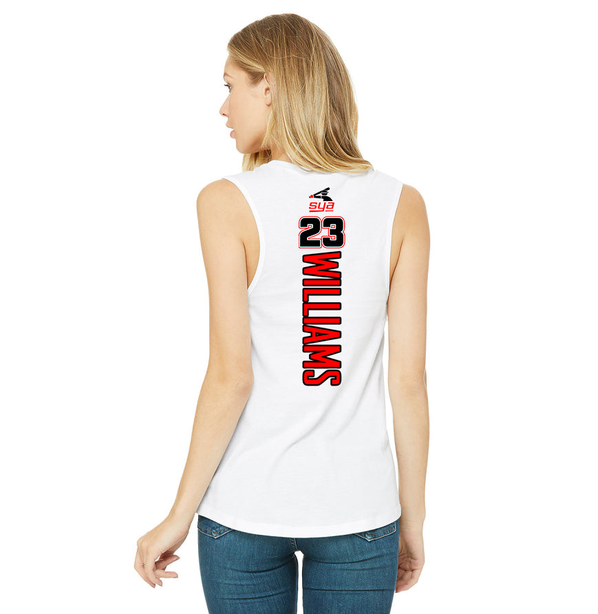 Bella + Canvas B6003 Women's Jersey Muscle Tank - SYA Batter Logo