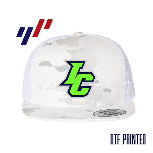 Yupoong 6006 Adult 5-Panel Classic Trucker Hat - DTF PRINTED - Indy Clutch Baseball