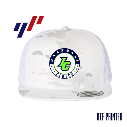Yupoong 6006 Adult 5-Panel Classic Trucker Hat - DTF PRINTED - Indy Clutch Baseball