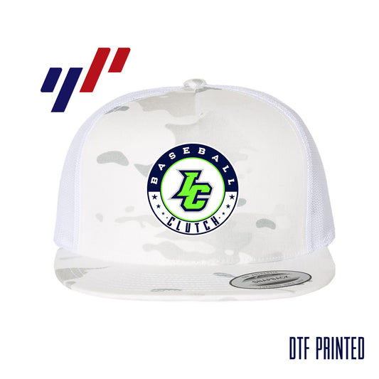 Yupoong 6006 Adult 5-Panel Classic Trucker Hat - DTF PRINTED - Indy Clutch Baseball