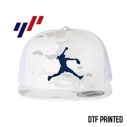 Yupoong 6006 Adult 5-Panel Classic Trucker Hat - DTF PRINTED - KY Rockers Softball