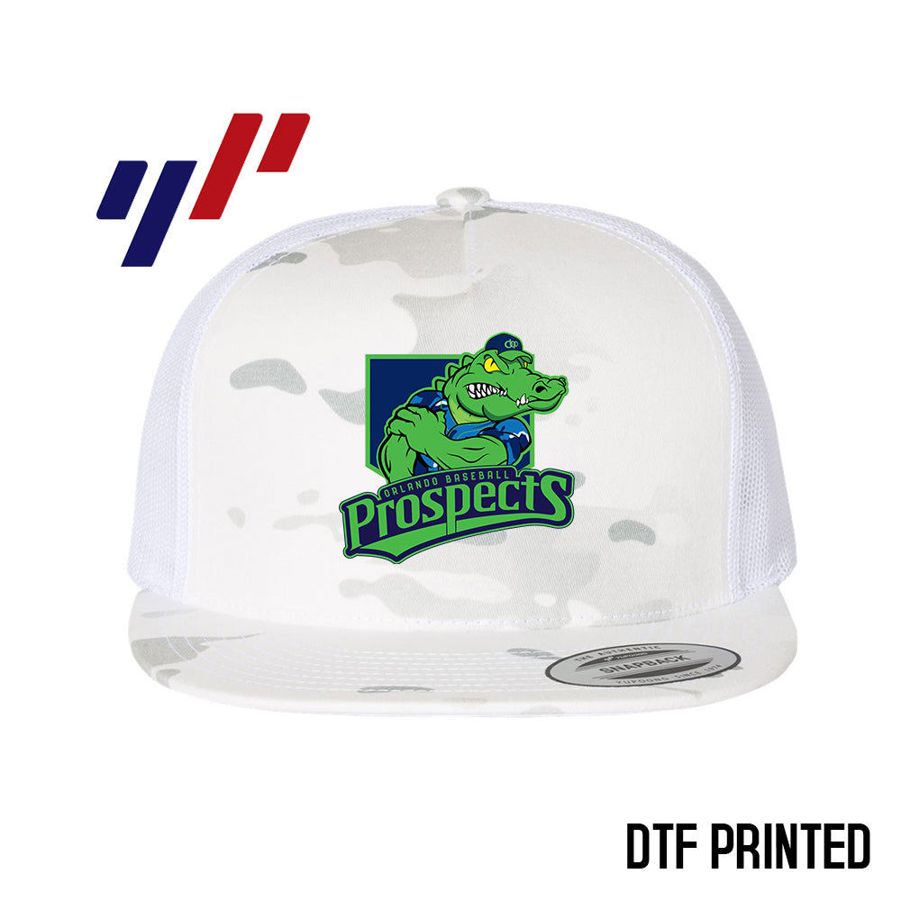 Yupoong 6006 Adult 5-Panel Classic Trucker Hat - DTF PRINTED - OBP - Swamp Kings