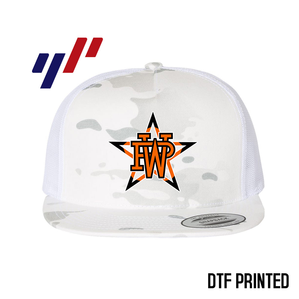 Yupoong 6006 Adult 5-Panel Classic Trucker Hat - DTF PRINTED - Winter Park All-Stars