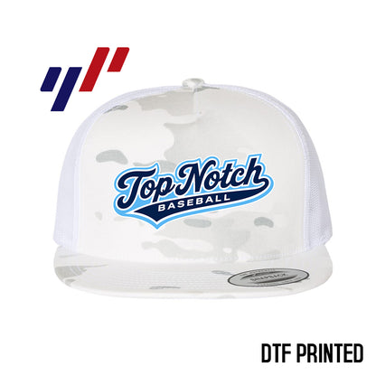 Yupoong 6006 Adult 5-Panel Classic Trucker Hat - DTF PRINTED - Top Notch Baseball