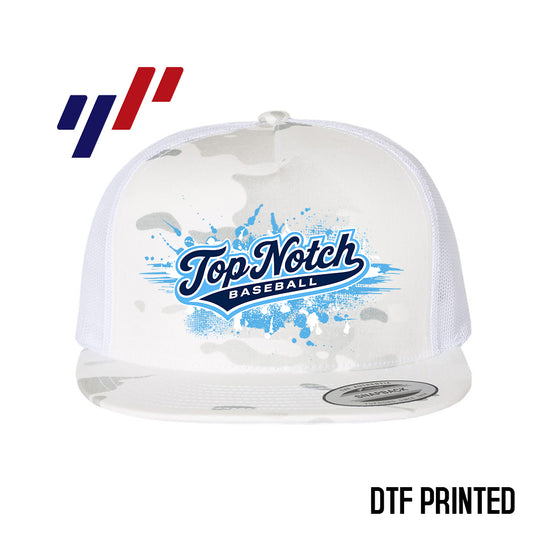 Yupoong 6006 Adult 5-Panel Classic Trucker Hat - DTF PRINTED - Top Notch Baseball