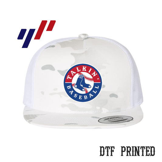 Yupoong 6006 Adult 5-Panel Classic Trucker Hat - DTF PRINTED - Talkin' Baseball