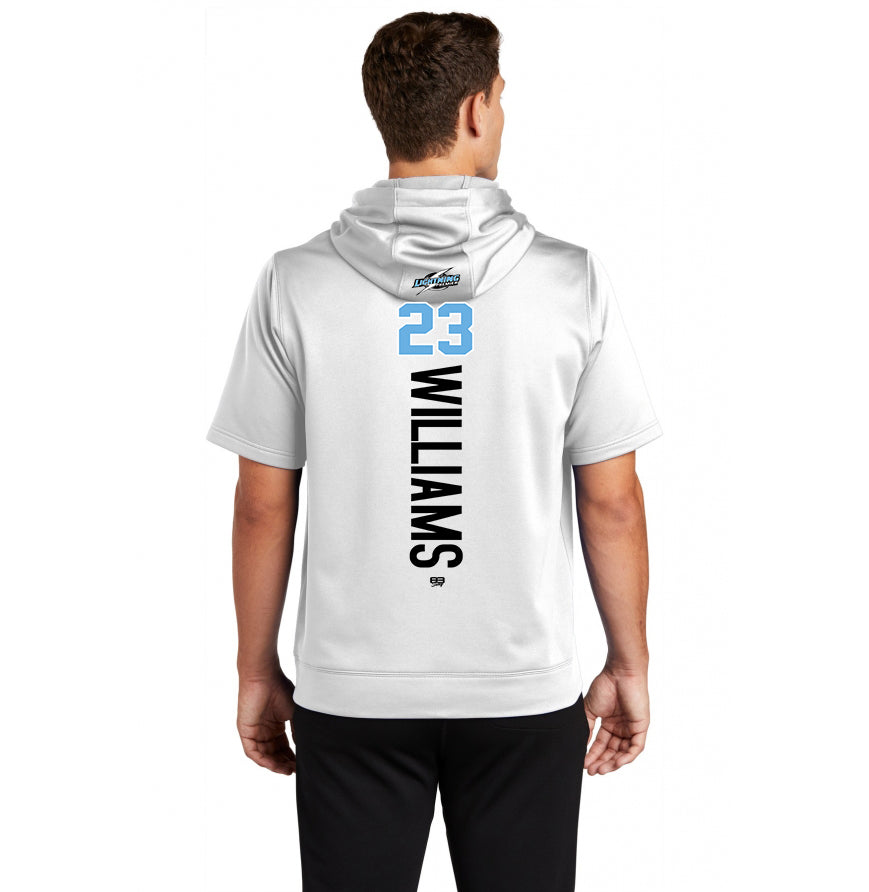 Sport-Tek Sport-Wick Fleece Short Sleeve Hooded Pullover ST251 - Lightning Premier Softball