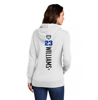 Port & Company Women's Core Fleece Pullover Hooded Sweatshirt LPC78H - JCB Diamond Kings Baseball