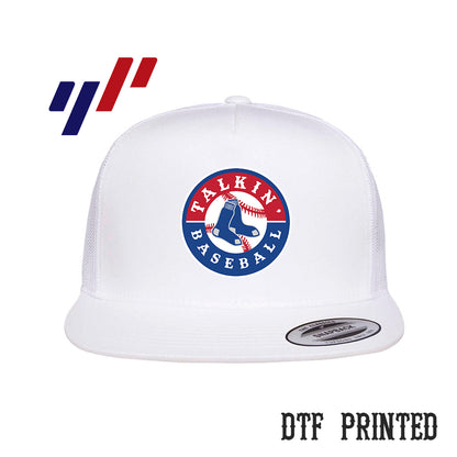 Yupoong 6006 Adult 5-Panel Classic Trucker Hat - DTF PRINTED - Talkin' Baseball