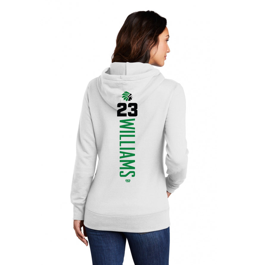 Port & Company Women's Core Fleece Pullover Hooded Sweatshirt LPC78H - Hopatcong Warriors Football