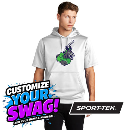 Sport-Tek Sport-Wick Fleece Short Sleeve Hooded Pullover ST251 - OBP Swamp Donkeys